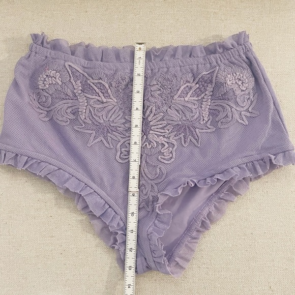 NEW FREE PEOPLE BLOOMER SHORTS PURPLE - Picture 9 of 13